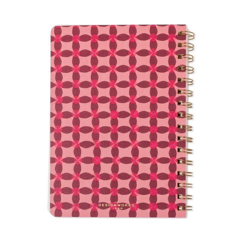 Tulip A5 Twin Wire Notitieblok - Pinwheel Pink