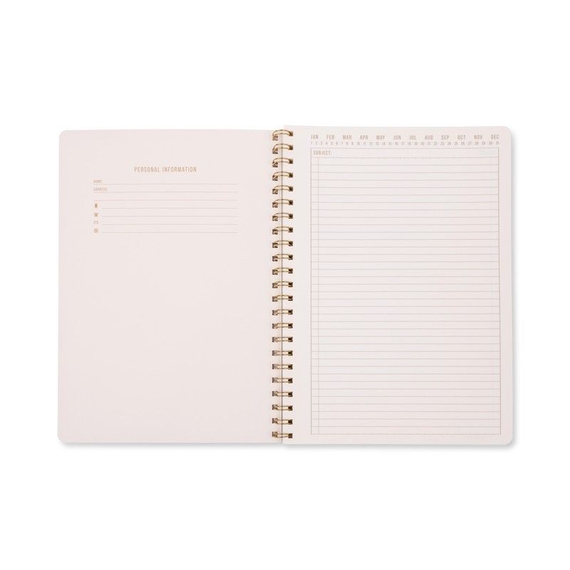 Tulip A4 Twin Wire Notebook - Orange Check
