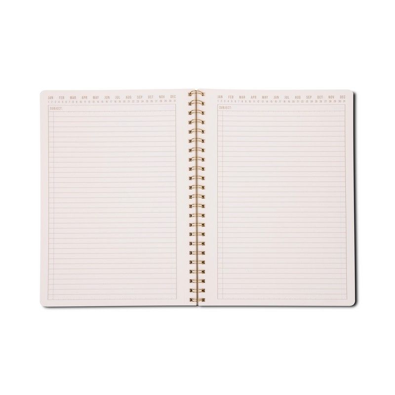 Tulip A4 Twin Wire Notebook - Orange Check