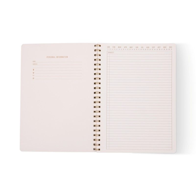 Tulip A4 Twin Wire Notebook - Green Vine