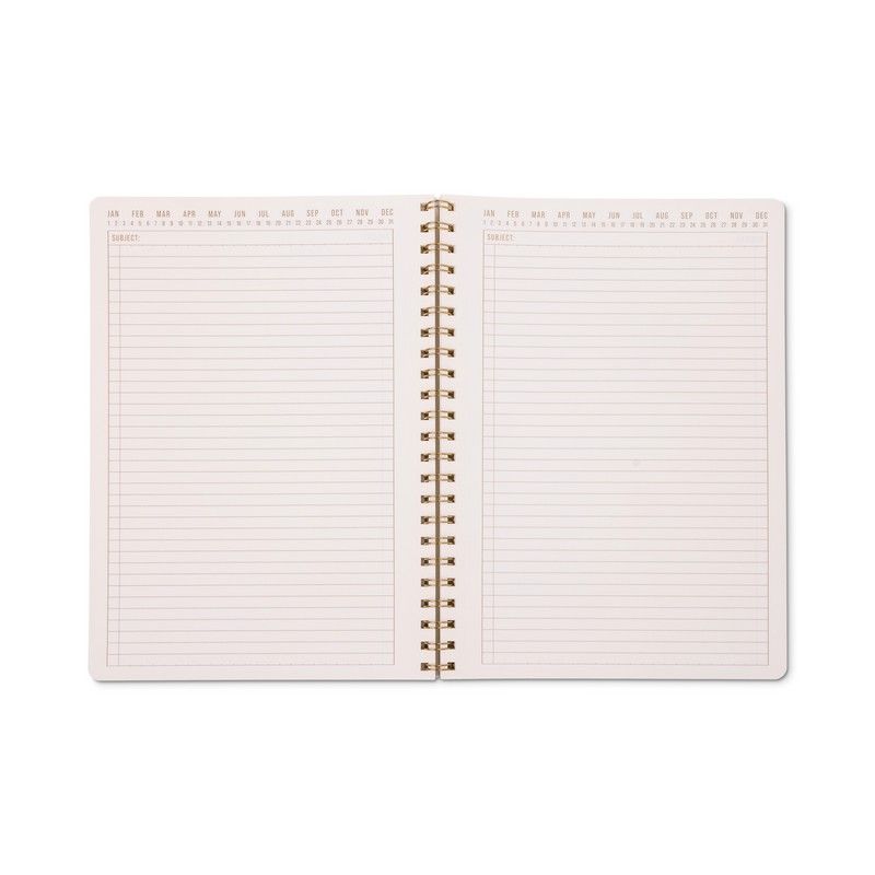 Tulip A4 Twin Wire Notebook - Green Vine