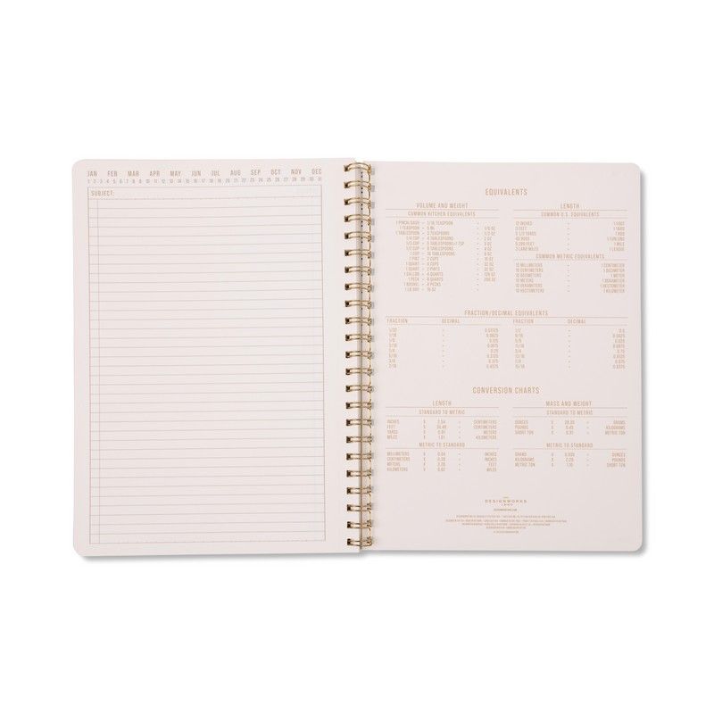 Tulip A4 Twin Wire Notebook - Green Vine