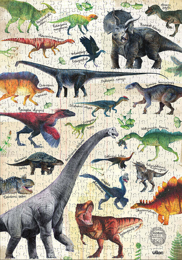 Puzzel Dinosaurussen - 500 stukjes
