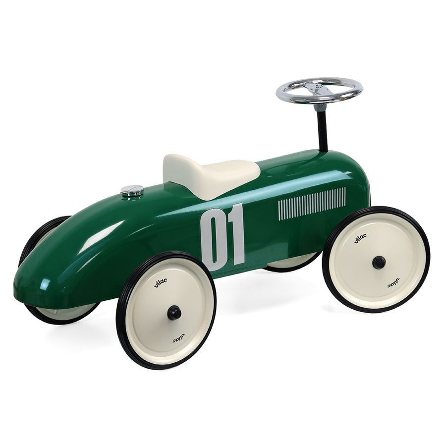 Vintage British groen loopauto
