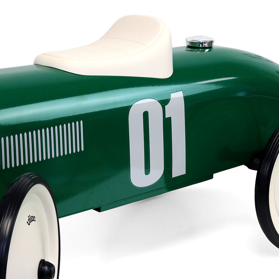 Vintage British groen loopauto