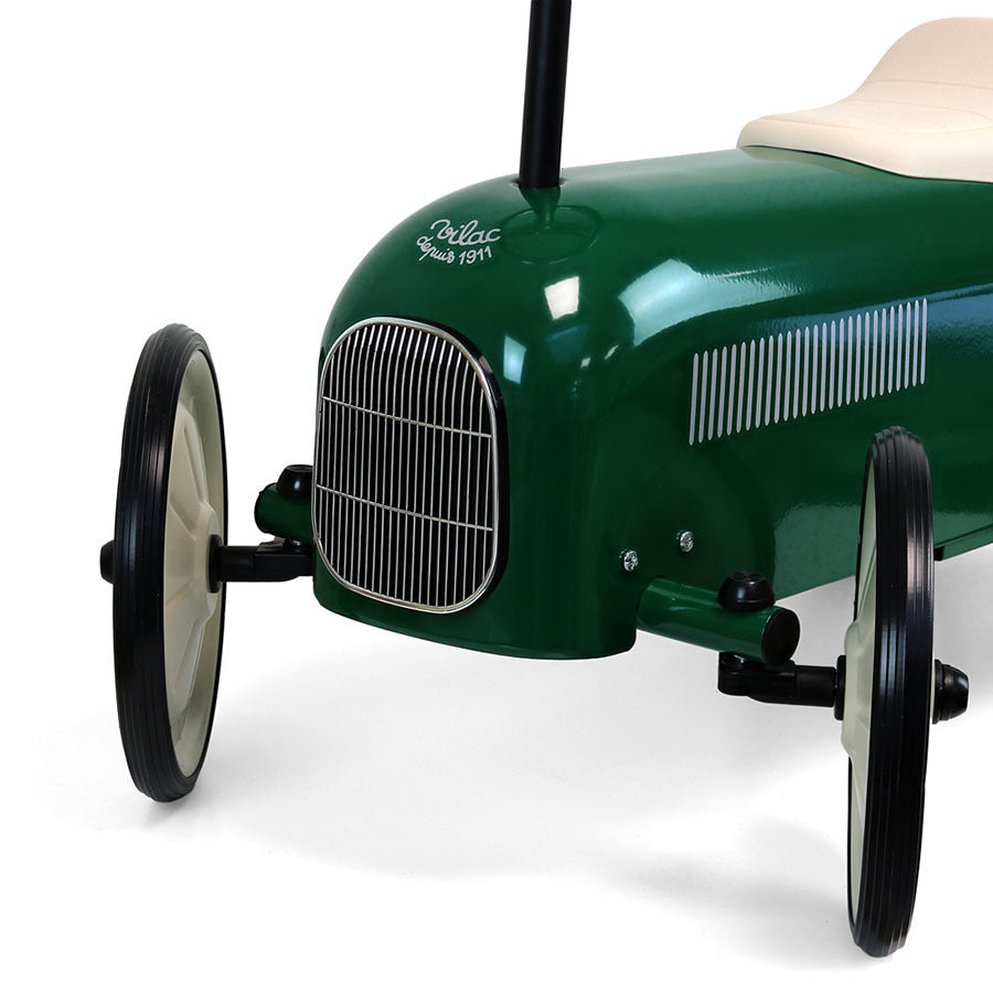 Vintage British groen loopauto