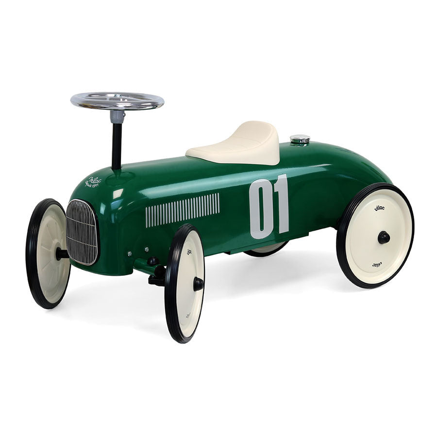 Vintage British groen loopauto