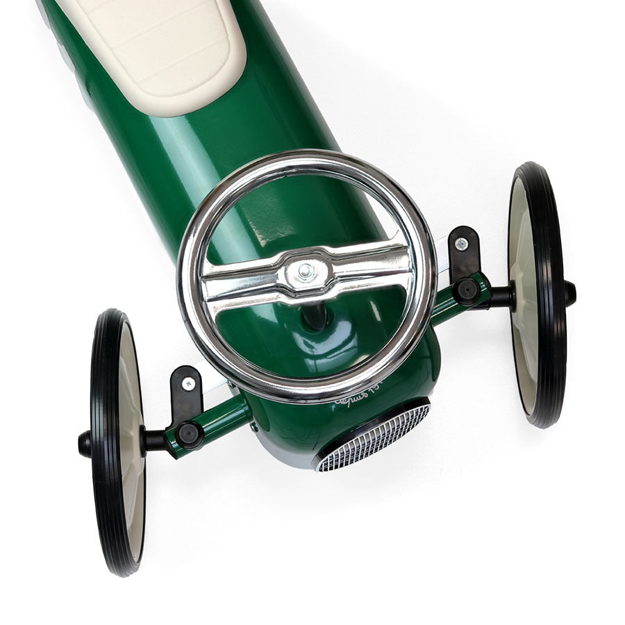 Vintage British groen loopauto