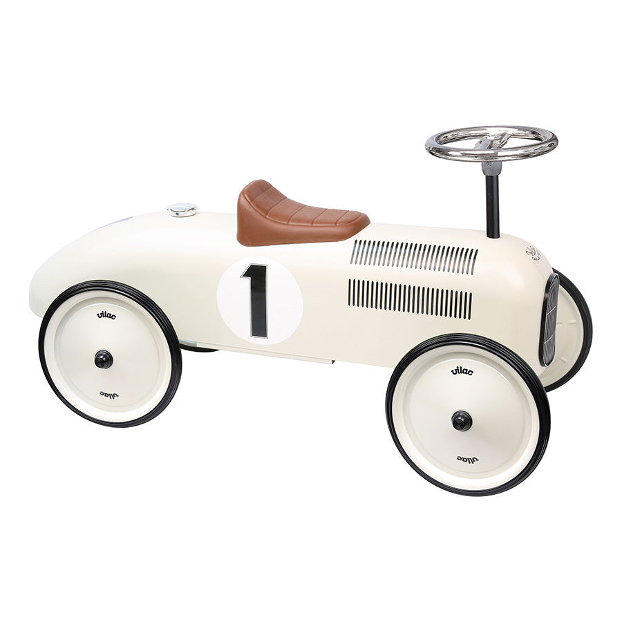 Vintage parelmoer loopauto