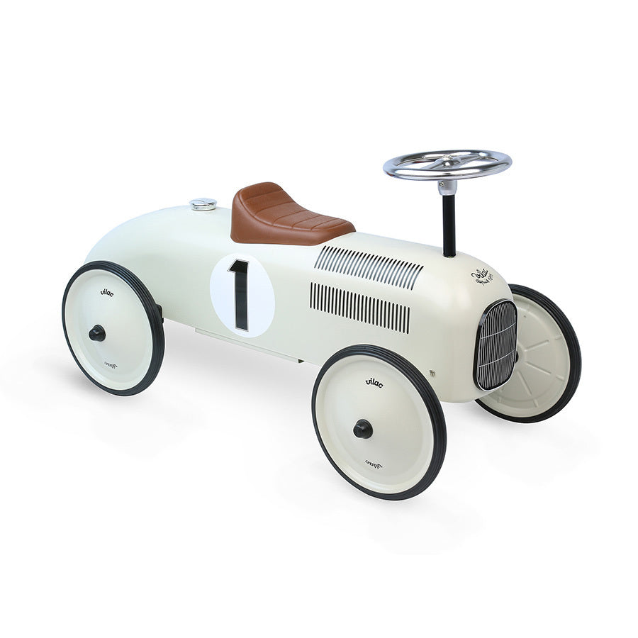 Vintage parelmoer loopauto
