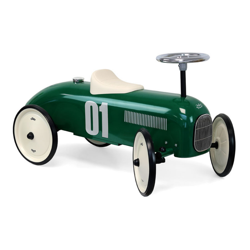 Vintage British groen loopauto