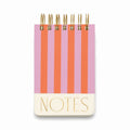 Twin Wire Dik Notitieblok - Strepen - Orange