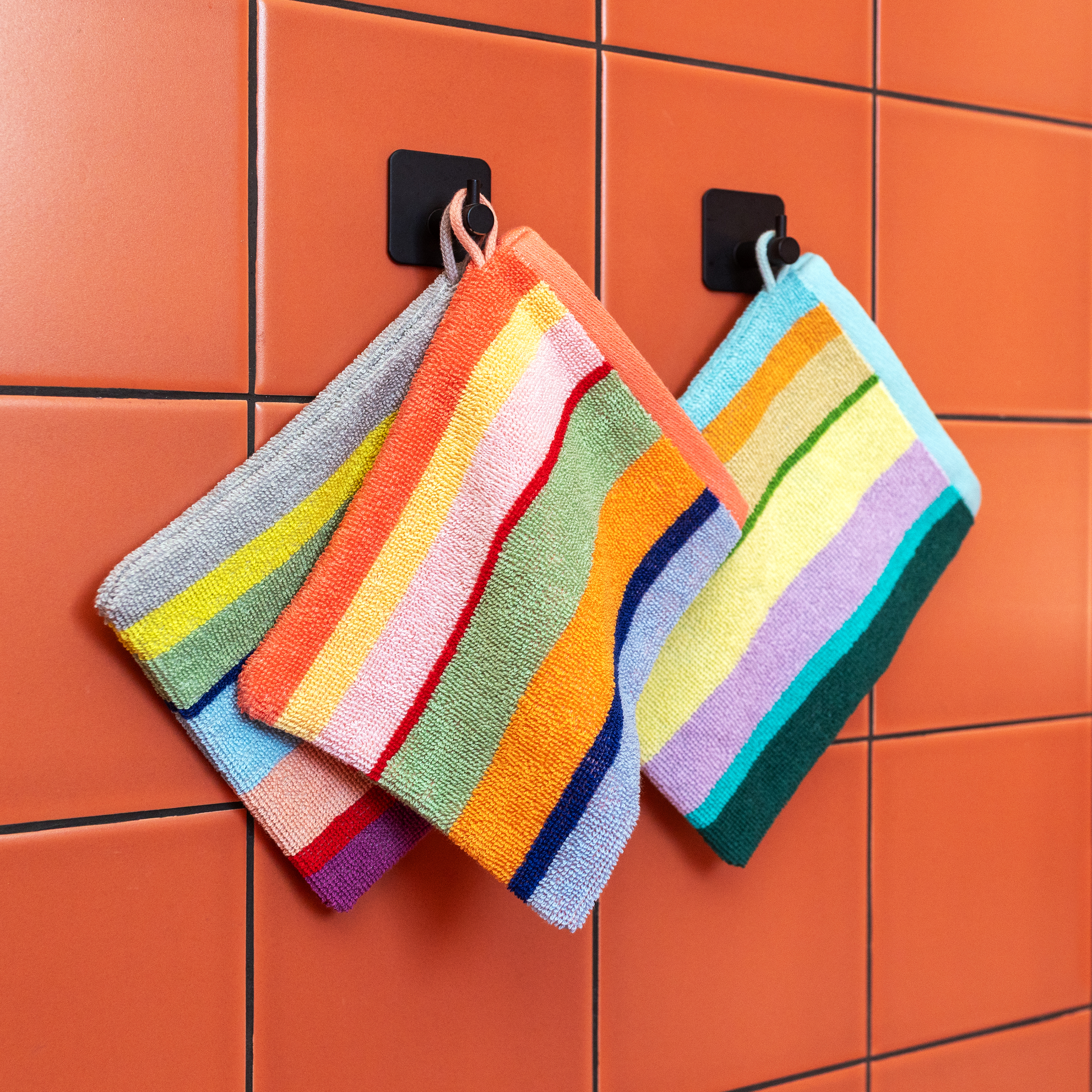 Set van 3 Washandjes, Nizza