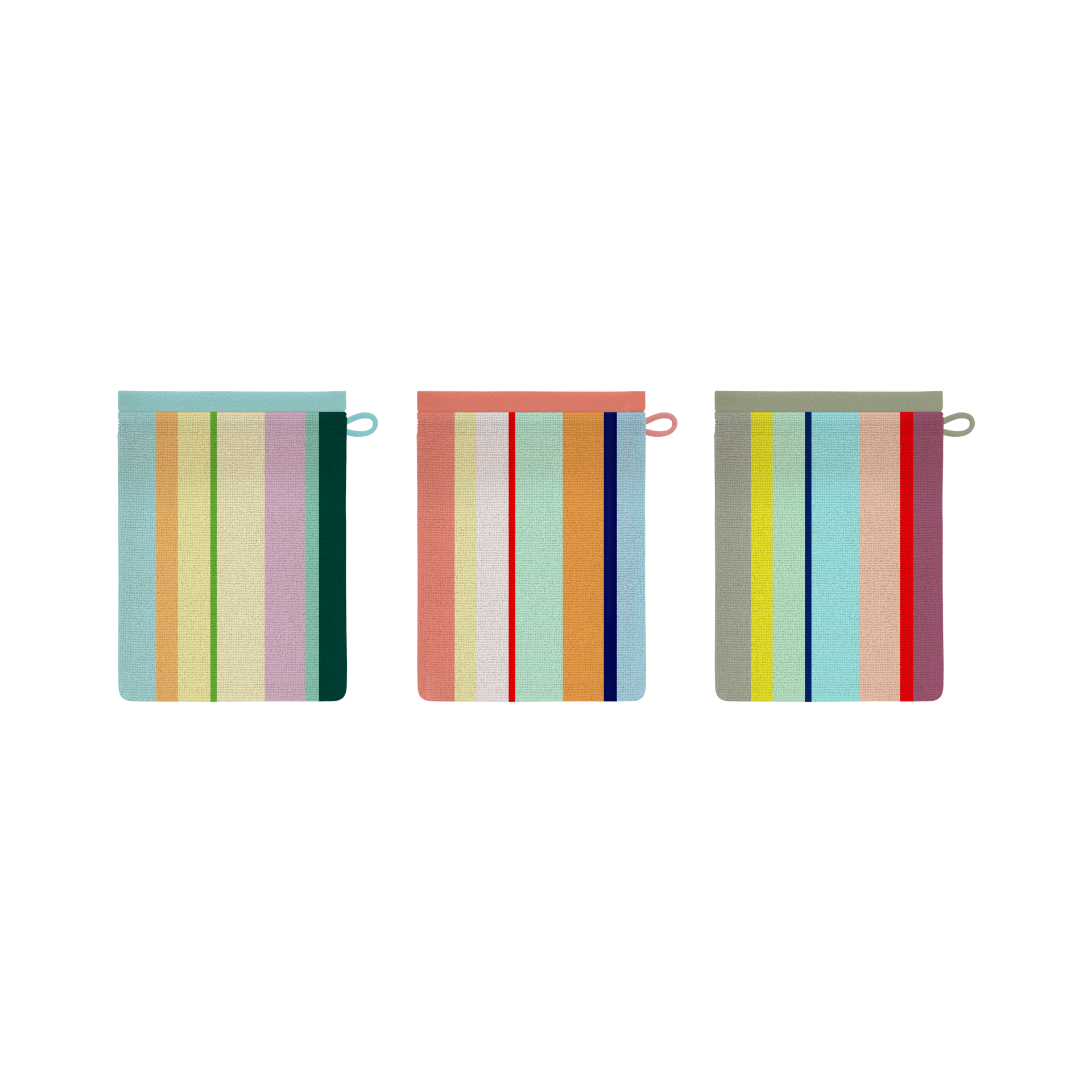 Set van 3 Washandjes, Nizza