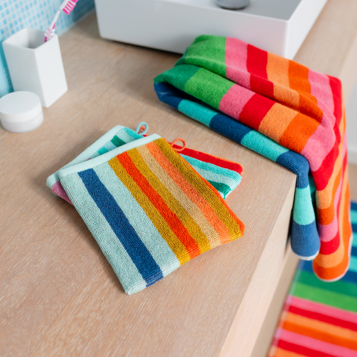 Set van 3 Washandjes, Milo
