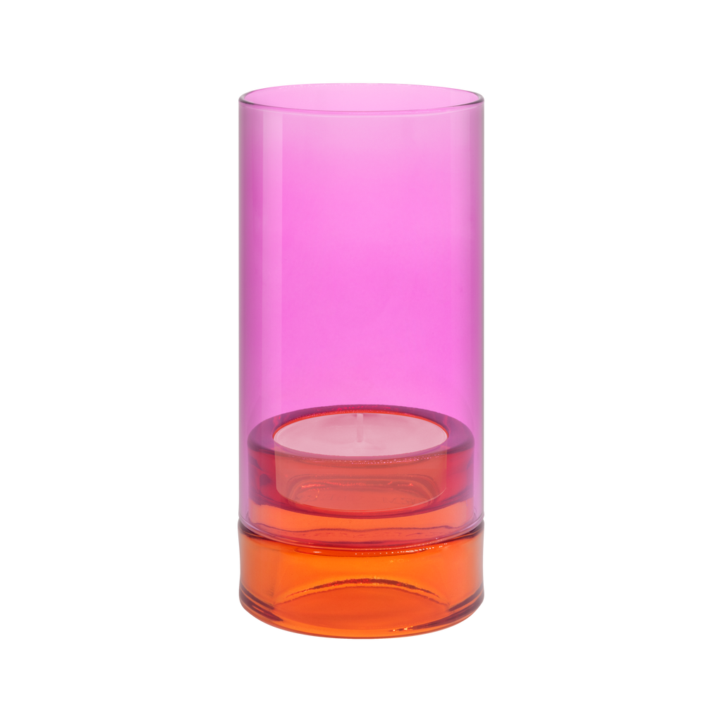 Windlicht 'Lys' roze