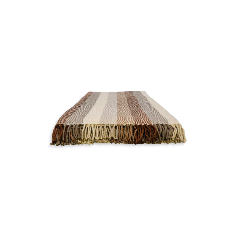 Plaid, laine, chevrons, beige/marron