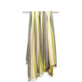 Plaid, laine, motif chevrons, vert