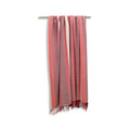 Plaid, wol, visgraatmotief, rood