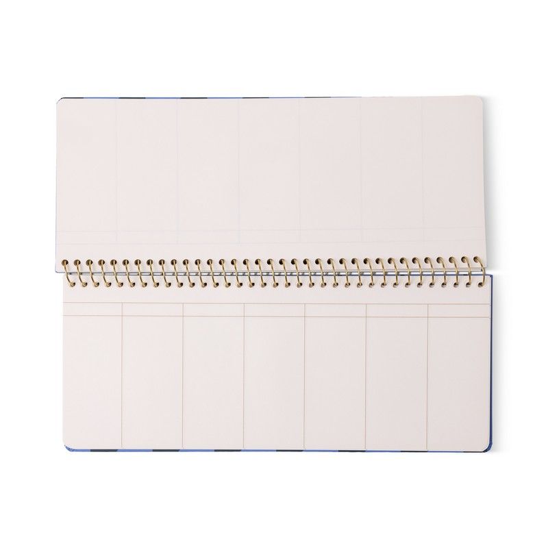 Weekplanner Blok - BLAUW + MARINEBLAUW